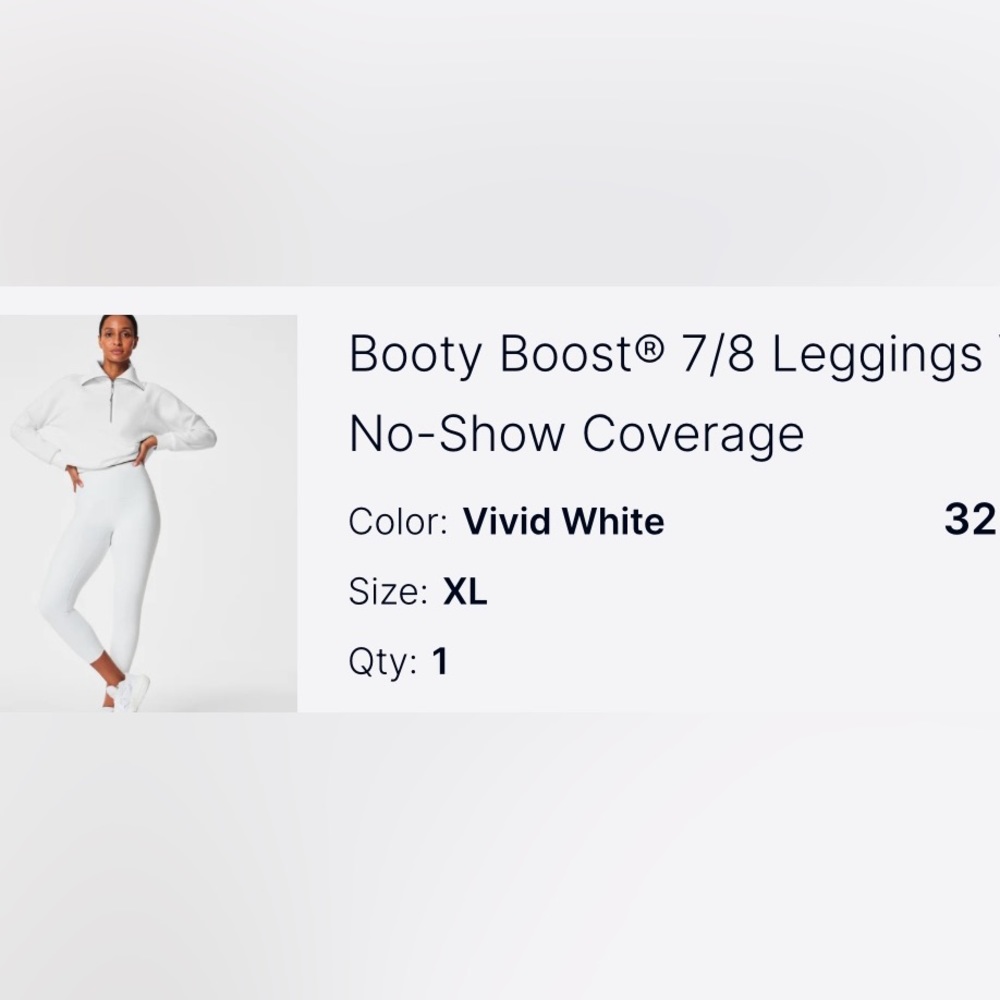 Booty Boost No-Show Cover in White